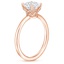 14K Rose Gold Astoria Diamond Ring, smallside view