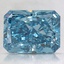 3.00 Ct. Fancy Vivid Blue Radiant Lab Grown Diamond