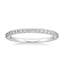 18K White Gold Luxe Petite Shared Prong Diamond Ring (3/8 ct. tw.), smalltop view