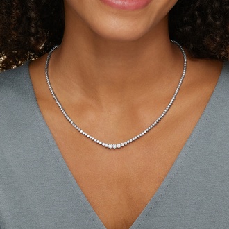 Luxe Graduated Tennis Necklace