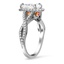 Entwined Halo Diamond Ring with a Surprise Gallery, smallview
