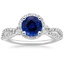 PT Sapphire Luxe Willow Halo Diamond Ring (2/5 ct. tw.), smalltop view