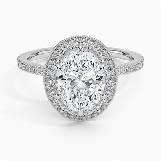 Vintage Waverly Halo Diamond Ring - Brilliant Earth