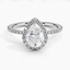 Moissanite Waverly Diamond Ring (1/2 ct. tw.) in 18K White Gold