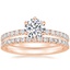 14K Rose Gold Bliss Diamond Ring (1/6 ct. tw.) with Bliss Diamond Ring (1/5 ct. tw.)
