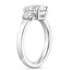 18K White Gold Maya Toi et Moi Diamond Ring, smallside view