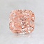 0.90 Ct. Fancy Orangy Pink Cushion Lab Created Diamond