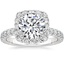 Round Platinum Estelle Diamond Ring (3/4 ct. tw.)