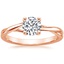 14K Rose Gold Grace Ring, smalltop view