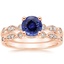 14KR Sapphire Tiara Diamond Bridal Set (1/5 ct. tw.), smalltop view