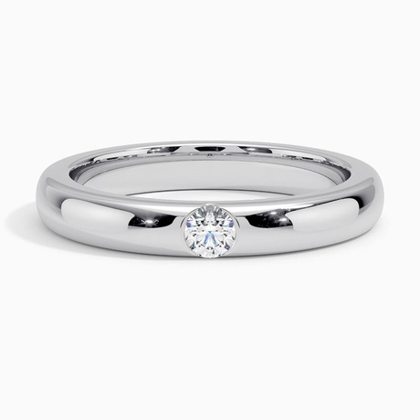 Wedding band with single diamond sale