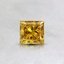 0.32 Ct. Lab Created Fancy Vivid Orangy Yellow Princess Diamond