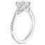 Platinum Tapered Luxe Aria Diamond Ring (1/5 ct. tw.), smallside view