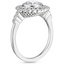 18KW Sapphire Alvadora Diamond Ring, smalltop view