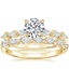 18K Yellow Gold Tacori Sculpted Crescent Pear Diamond Ring with Tacori Sculpted Crescent Pear Diamond Ring (1/3 ct. tw.)