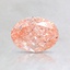 1.26 Ct. Fancy Orangy Pink Oval Lab Created Diamond