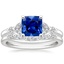 18KW Sapphire Verbena Diamond Bridal Set (1/4 ct. tw.), smalltop view