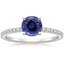 18KW Sapphire Luxe Ballad Diamond Ring (1/4 ct. tw.), smalltop view