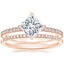 14K Rose Gold Polaris Diamond Ring with Whisper Diamond Ring (1/10 ct. tw.)