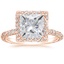 14KR Moissanite Nova Halo Diamond Ring (1/2 ct. tw.), smalltop view