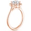 14K Rose Gold Coralie Diamond Ring, smallside view