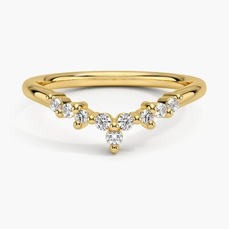 Melody Contoured Diamond Ring (1/8 ct. tw.) in 18K Yellow Gold
