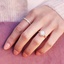 14K Rose Gold Cadenza Halo Diamond Ring, smalladditional view 3