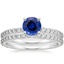18KW Sapphire Luxe Petite Shared Prong Diamond Bridal Set (3/4 ct. tw.), smalltop view