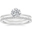 Platinum Eight Prong Petite Elodie Ring with Luxe Ballad Diamond Ring (1/4 ct. tw.)