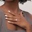 18K White Gold Opera Diamond Ring, smalladditional view 3
