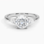 Moissanite Petite Opera Diamond Ring (1/4 ct. tw.) in Platinum
