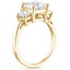18KY Moissanite Embrace Diamond Ring, smalltop view