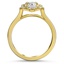 Royal Halo Diamond Ring, smallside view