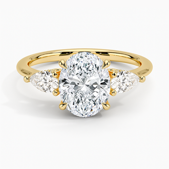 Adorned Opera Three Stone Diamond Ring - Brilliant Earth