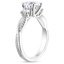 18K White Gold Three Stone Petite Twisted Vine Diamond Ring (2/5 ct. tw.), smallside view