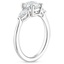 18K White Gold Opera Diamond Ring, smallside view