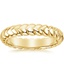 Yellow Gold Lotus Petal Inspired Ring 