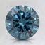 1.51 Ct. Fancy Deep Greenish Blue Round Lab Created Diamond