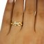 The Finella Ring, smallzoomed in top view on a hand