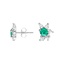 18K White Gold Mirasol Emerald and Diamond Earrings (1/2 ct. tw.), smalladditional view 1