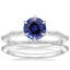 18KW Sapphire Alena Diamond Bridal Set, smalltop view