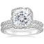 18KW Moissanite Nova Diamond Bridal Set (3/4 ct. tw.), smalltop view