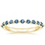 18K Yellow Gold Marseille London Blue Topaz Ring, smalltop view