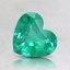 6.5X6mm Super Premium Heart Emerald