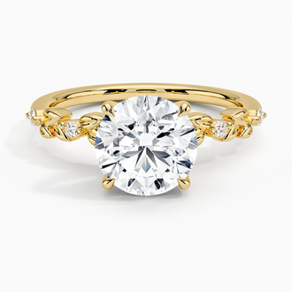 Leaves and Buds Diamond Ring