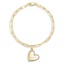 14K Yellow Gold Engravable Mom Diamond Heart Charm, smalladditional view 2