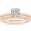 14K Rose Gold Astoria Diamond Ring with Ballad Diamond Ring (1/6 ct. tw.)