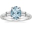 Aquamarine Harlow Diamond Ring (1/2 ct. tw.) in Platinum