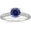 18KW Sapphire Luxe Hudson Engraved Diamond Ring (1/10 ct. tw.), smalltop view