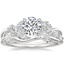 18K White Gold Summer Blossom Diamond Ring (1/4 ct. tw.) with Winding Willow Diamond Ring